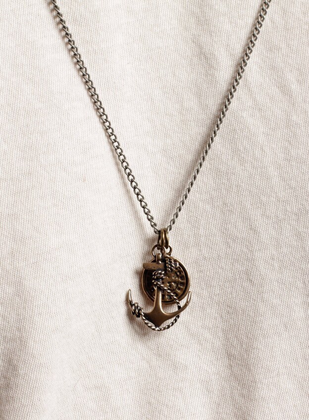 Jewelry for Men Mens necklace Protection anchor necklace Etsy