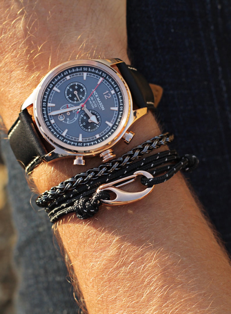 Men's Jewelry Rope bracelet for men hook wrap around Etsy