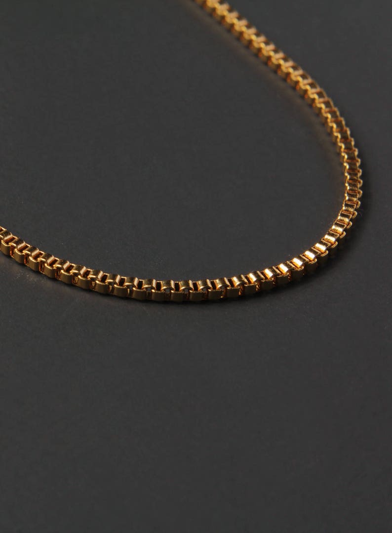 Minimalist jewelry for men Sleek gold chain necklace for men Etsy