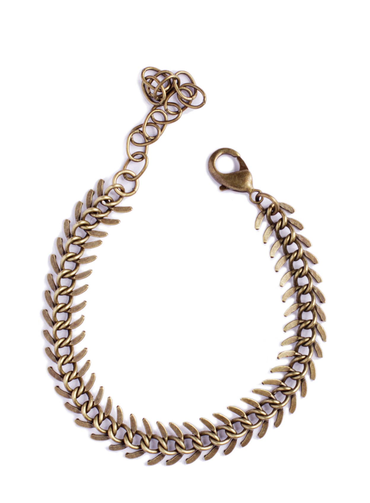 Sieraden Armbanden Schakelarmbanden Spine chain bracelet Spine shaped brass bracelet for men and women Men's Bracelet Adjustable Brass bracelet for Men Mens Jewelry 
