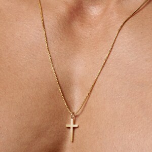 Cross Necklace for men Men's gold cross necklace Men's Jewelry Gold cross pendant necklace for men gold chain necklace stainless. image 5