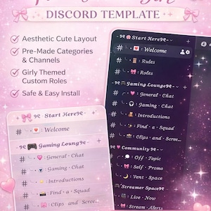 Rosa Gamer Girl Discord-mall