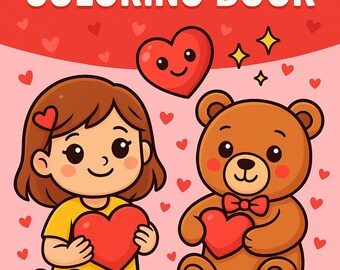 Valentine’s Day Coloring pages 50 plus pages