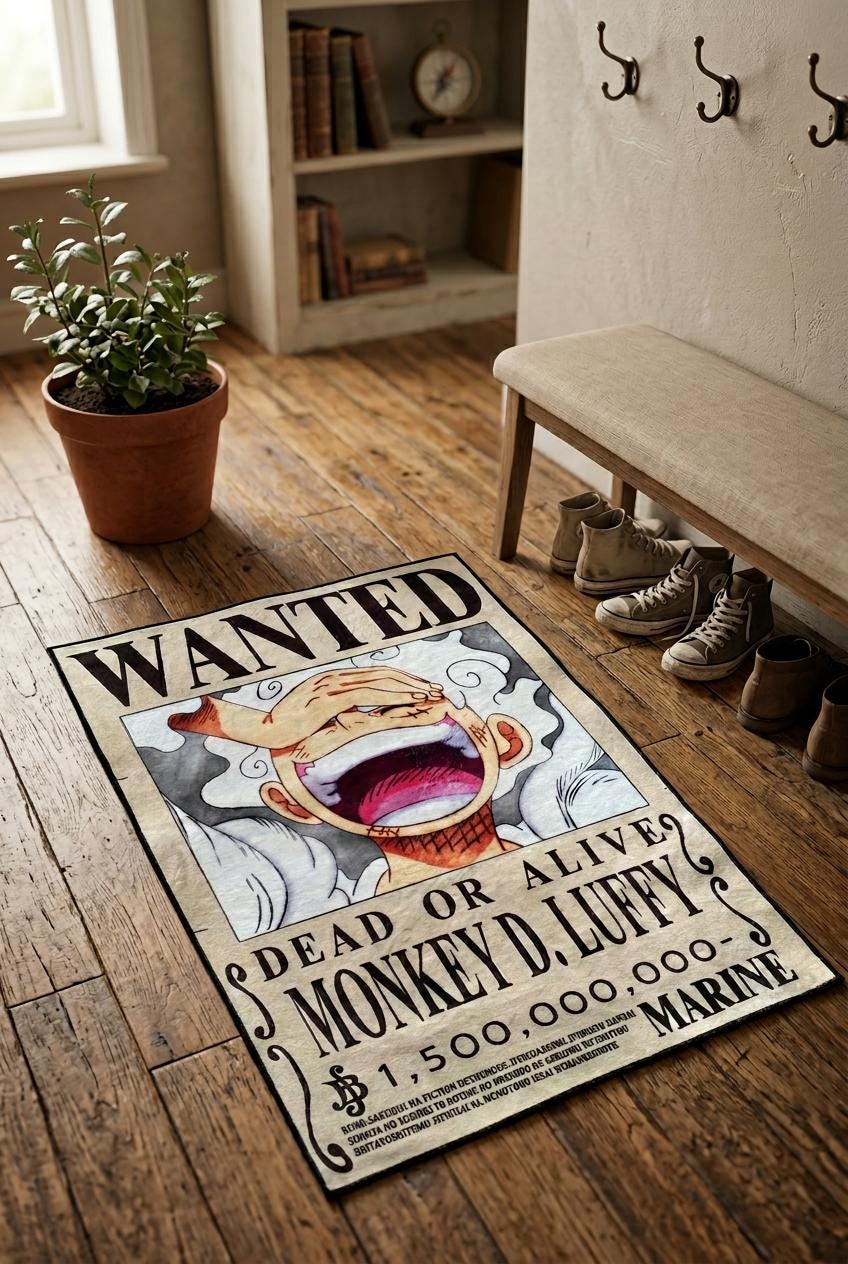 ONEPIECE WANTED風カーペット One Piece Wanted Poster Rug - Etsy