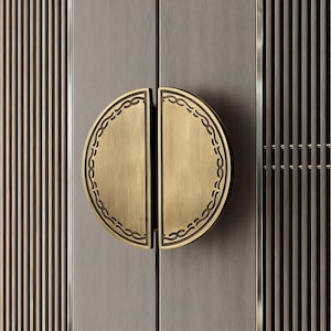 Poignée de tiroir en laiton, poignée de placard et de placard, quincaillerie de meubles en bois massif pour buffet de cave à vin