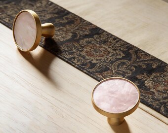 Brass Drawer Knob, Round Brass Pulls, Knobs for Cabinet