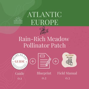 Paquete de productos para polinizadores en praderas pluviales de Europa Occidental: guía, planos y manual de campo (PDF).