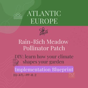 Rain Rich Pollinator Patch for Atlantic Europe – Climate‑Adapted Garden Worksheet (PDF)