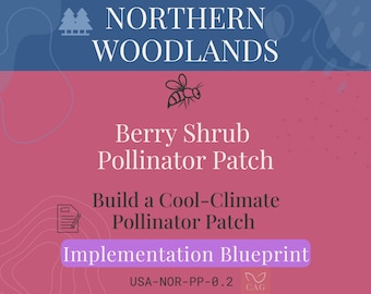 Berry Shrub Pollinator Patch for Northern Woodlands – Climate‑Adapted Gardening Worksheet (PDF)