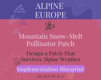 Mountain Snow-Melt Pollinator Patch for Alpine European Region – Implementation Blueprint (PDF)
