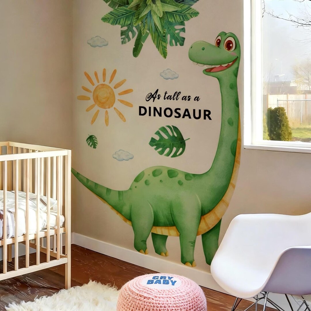 Dinosaur Wall Decal for Kids Room ,cartoon Animal Nursery Wall Art ...