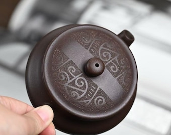 Yixing Zisha Teapot: Fugu Drum Purple Clay Teapot