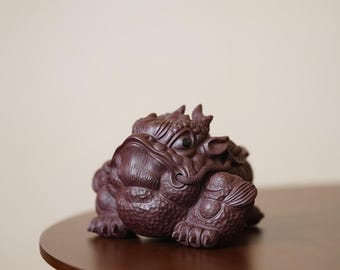 Clay sculpture: Toad Tea Pet