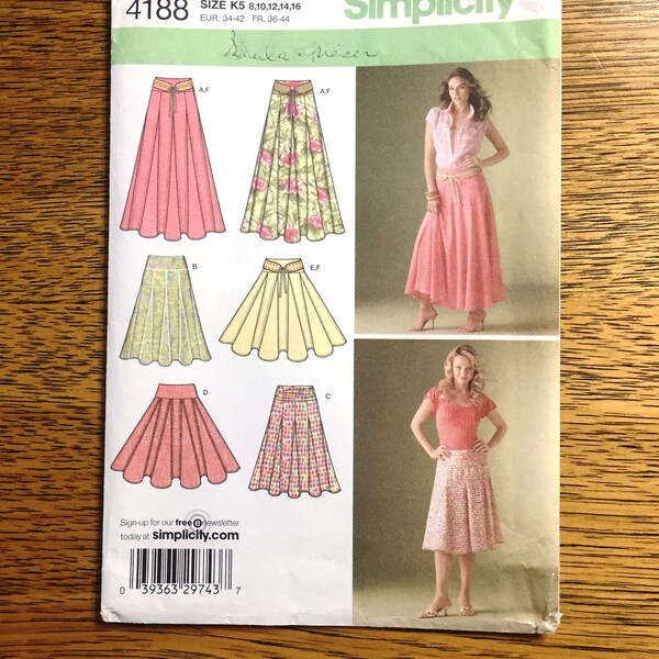 8 Gore Skirt Pattern Etsy