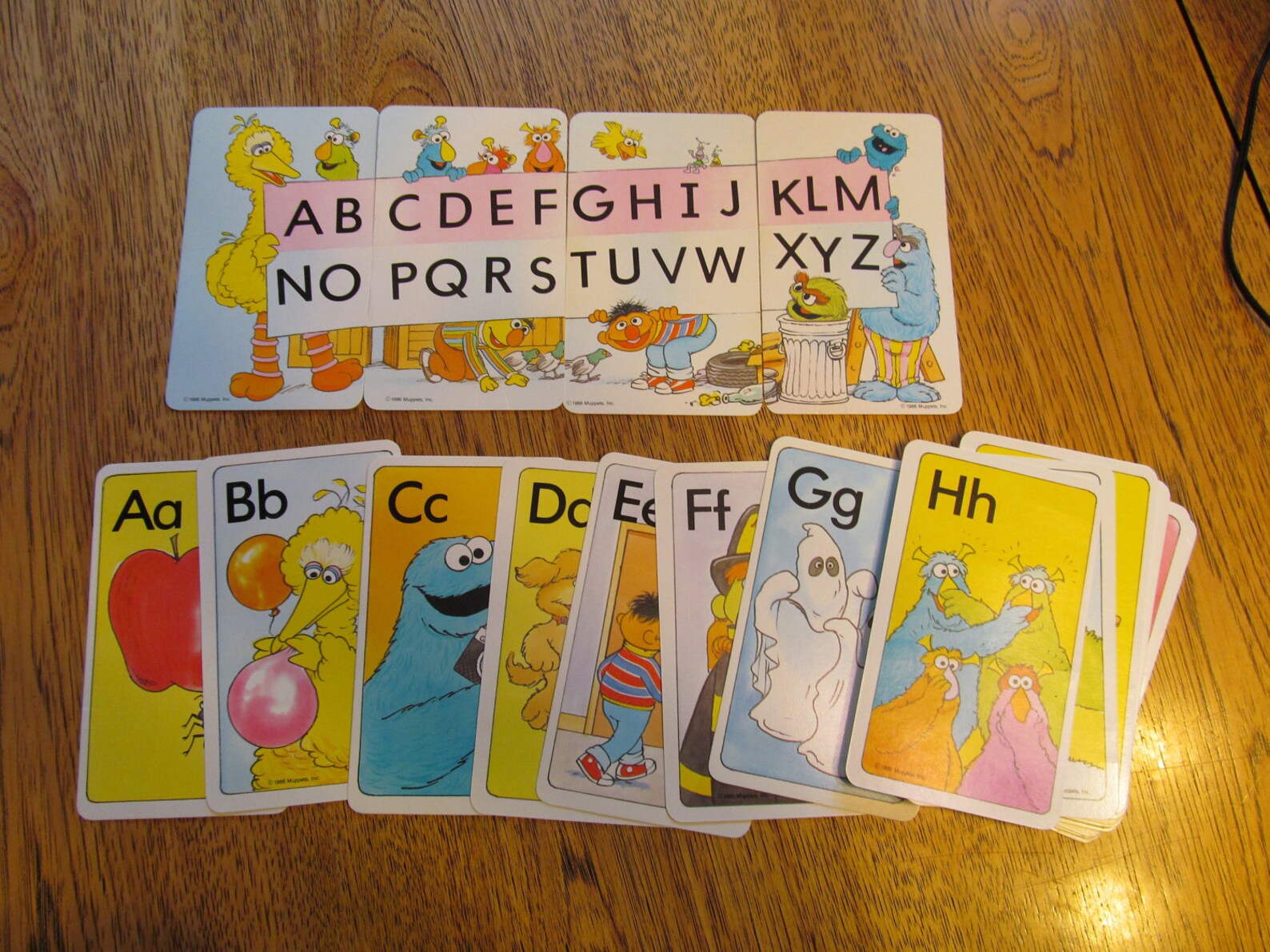 30 VINTAGE Flash Cards Sesame Street Alphabet Letters Etsy