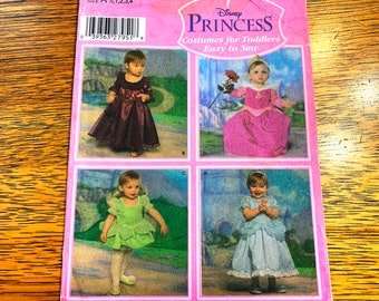 Disney Princess Costumes: EASY to Sew Aurora, Cinderella, Tinkerbell Dresses - Size (1/2 - 4) - UNCUT ff Sewing Pattern Simplicity 4949