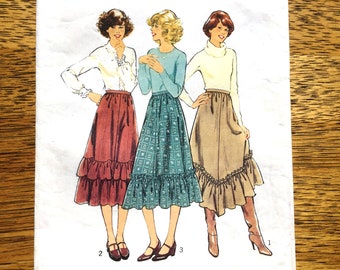 1970s flared skirt
