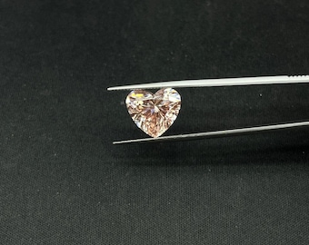 IGI Certified Heart Cut Pink Lab Grown Diamond | Loose Stone for Engagement Ring