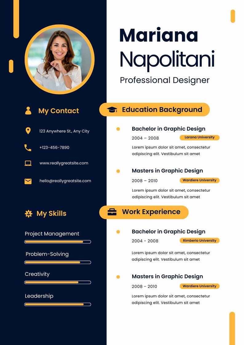 CV New and Modern Templates – Digital Design - Etsy Canada