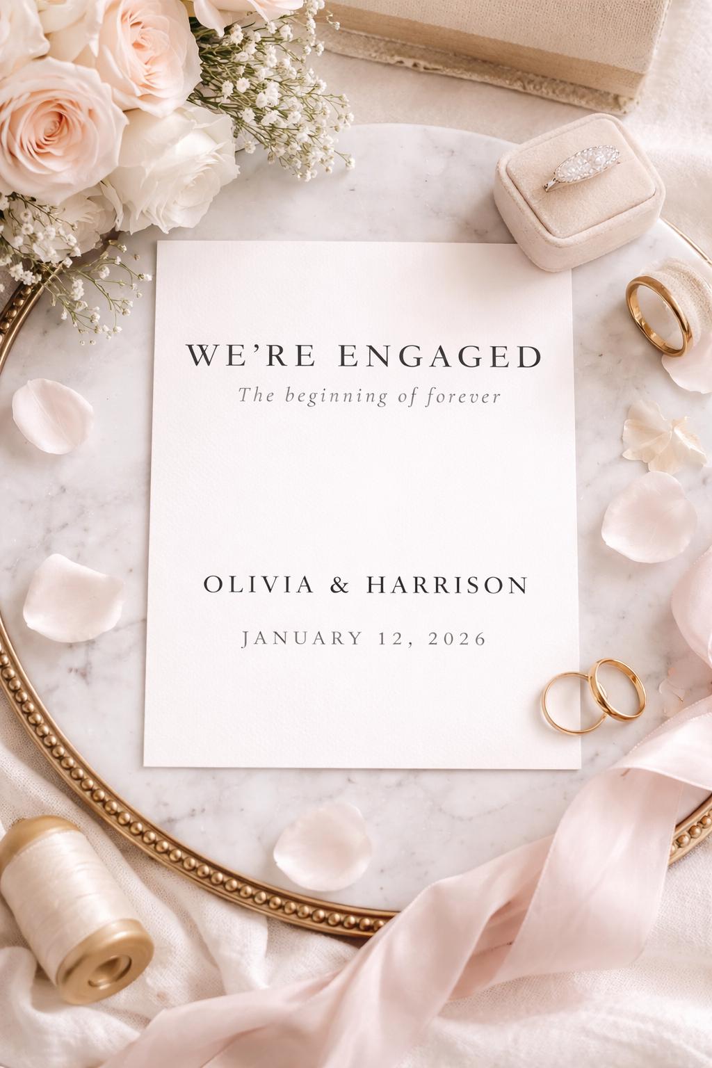 Signs About Getting Engaged We're Engaged Sign Printable, Editable Engagement Sign for Couples ...