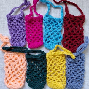 Varied Crochet Bottle Tote Carriers (choose 1+)