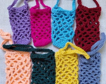 Varied Crochet Bottle Tote Carriers (choose 1+)