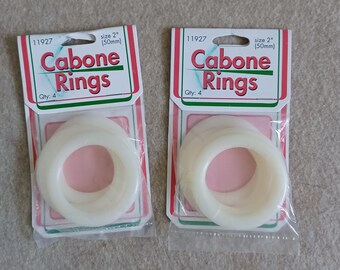 Cabone Rings: 2" crafting rings (set of 2 packs)