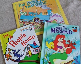 Storybooks: The Little Engine that Could; The Little Mermaid; In a People House