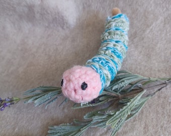 Happy Worm Plush Toy Crochet & Bendable