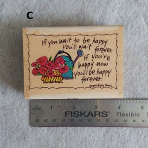 Rubber Stamps: Welcome House, be Happy Forever for Scrape-booking, tags, cards image 4