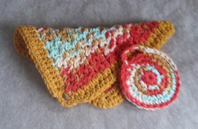 Crochet Cotton Wash Cloth & facial/kitchen scrubbie image 0