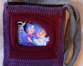 Crochet Recycled Cinderella Jean Pocket Purse (reduced price)