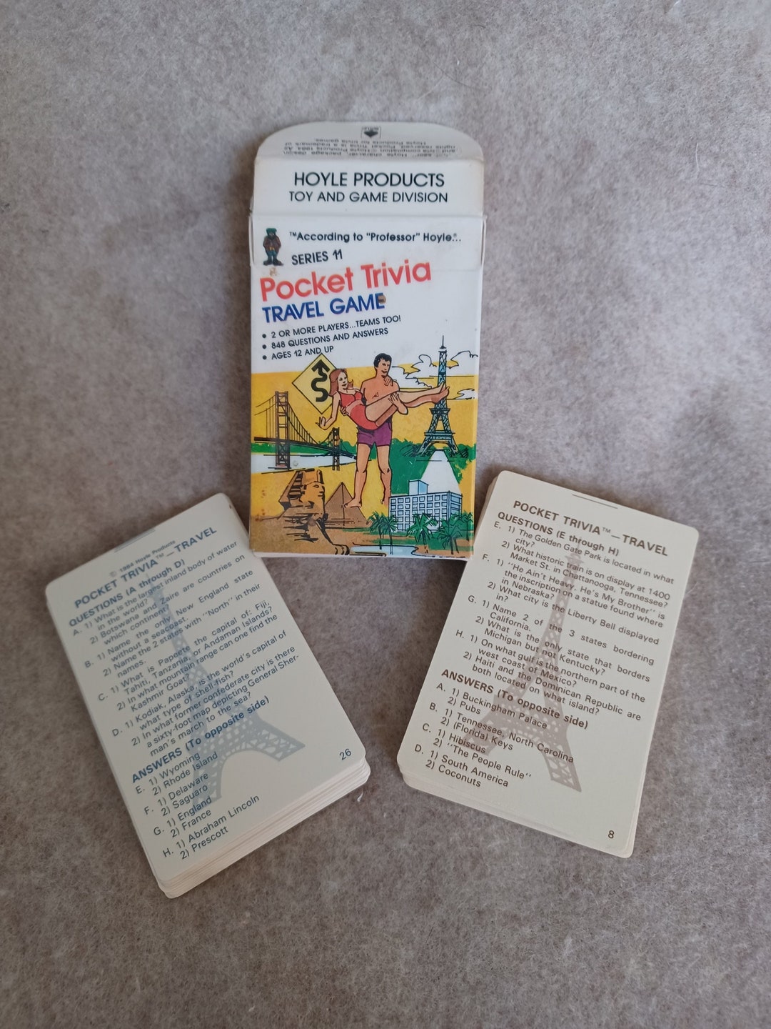 Pocket Trivia Travel Game series 11 1984 Etsy
