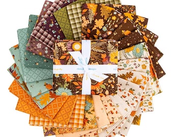 Awe of Autumn Fabric Fat Quarters: Riley Blake 26-Piece Quilt Pack