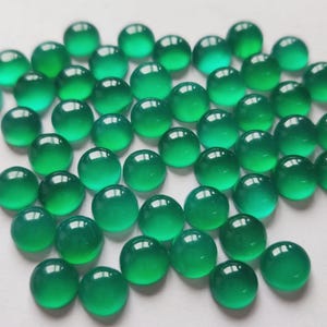 Naturalny zielony onyks okrągły kaboszon, AAA 5 mm, dostawa pierścionka i wisiorka