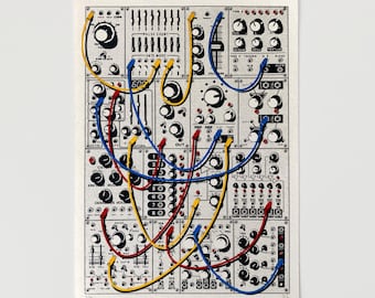 Modular Synth – A3 Screen Print | 4 Color | Limited Edition