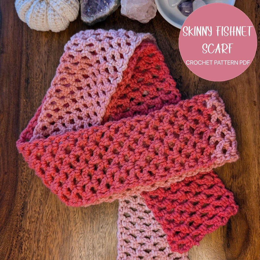 Beginner Crochet Scarf Pattern | Crochet Scarf Digital Download | Easy ...