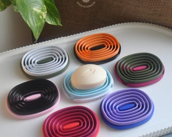 Customisable soap dish sponge dish drip tray drainage holes