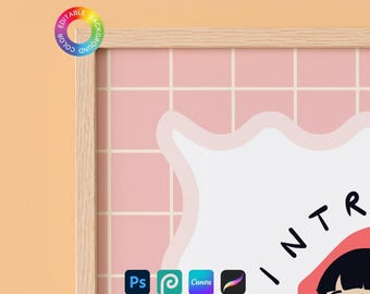DIN A Close Up Frame Mockup: Print Detail Mockup (PSD Smart Object)