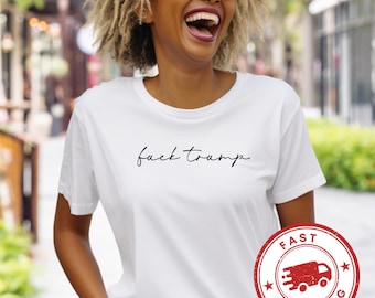 Fck Trump Shirt - Subtle FDT Minimalist Feminine  Protest TShirt