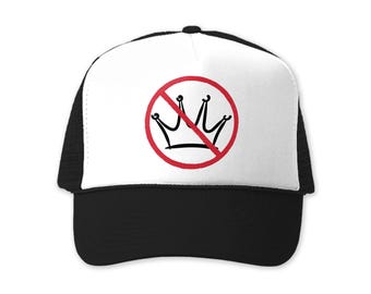 No Kings Hat Trucker Hat - Anti Trump Anti-fascist Protest Political Activist Unisex Gift
