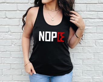 No Kings Tank Top - NOPE Anti-Trump Anti-Authoritarian Protest Shirts Women's Sleeveless Shirt Activist Gift