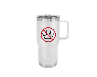 No Kings Tumbler - Anti-Trump Anti-Authoritarian Insulated Tumblers Mugs Coffee Cup  FDT Anti-Fascist Liberal Feminist Gift