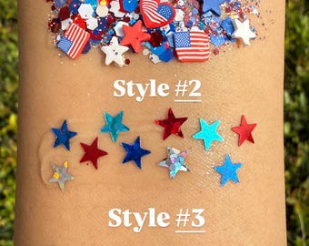 4th of July Glitter Hair Gel