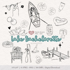 Sjömöhippa Clipart, Last Splash Bride, Sommarfest PNG SVG (digital nedladdning)