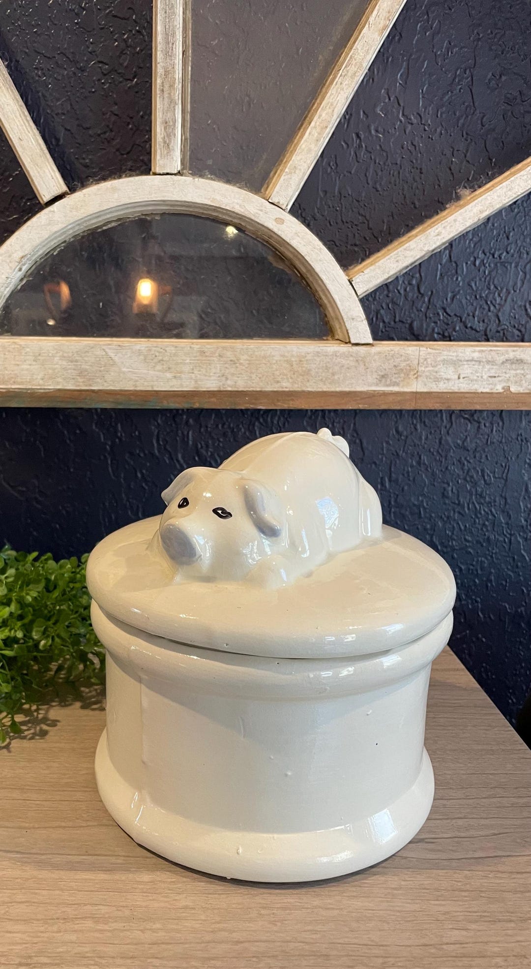 Vintage Pig Cookie Jar/canister - Etsy