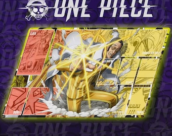 ワンピースTCGプレイマット：百獣海賊団 カイドウ ステッチエッジ