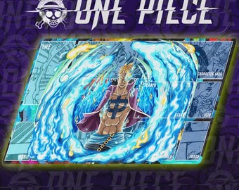 ワンピースTCGプレイマット：百獣海賊団 カイドウ ステッチエッジ