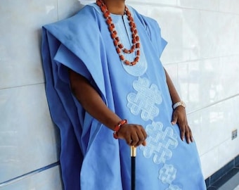 Ensemble Agbada pour hommes, Vêtements de chef africain, Dashiki agbada et pantalon