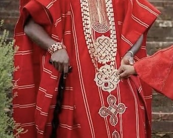 Ensemble Agbada pour homme, vêtements de chef africain, chemise et pantalon dashiki
